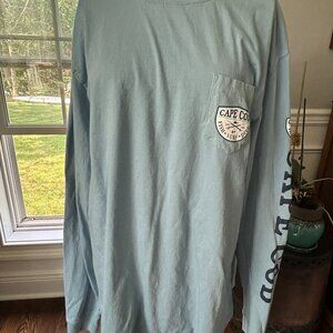 Sharky's "Cape Cod" Blue Long Sleeve T-Shirt ~ Women's Size 3XL